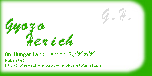 gyozo herich business card